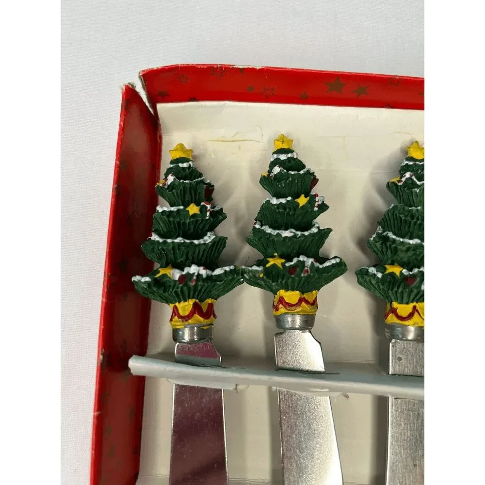 Christmas/Holiday Spreaders Lot, Trees, Other, Ceramic, Stainless Steel